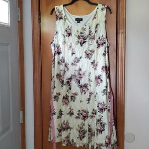 Yellow lace floral dress